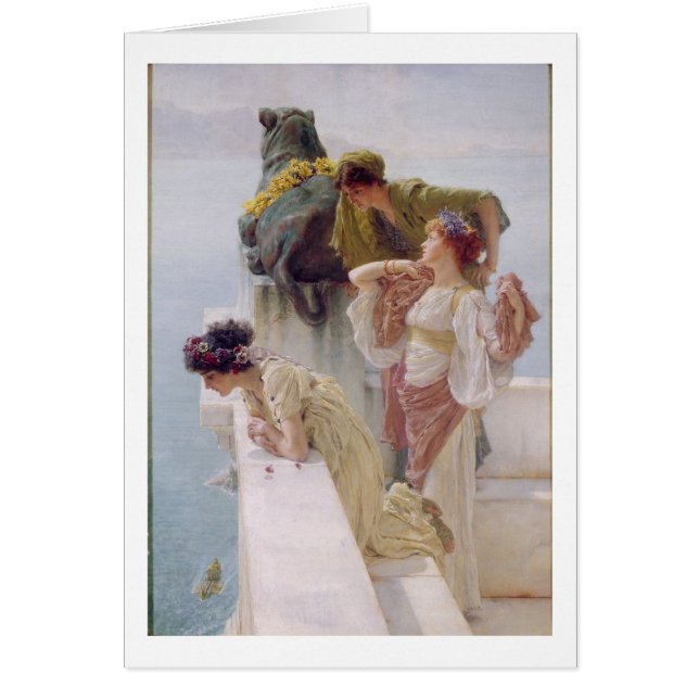 Alma-Tadema | en Coign av fördelen, 1895 Hälsningskort (Framsidan)
