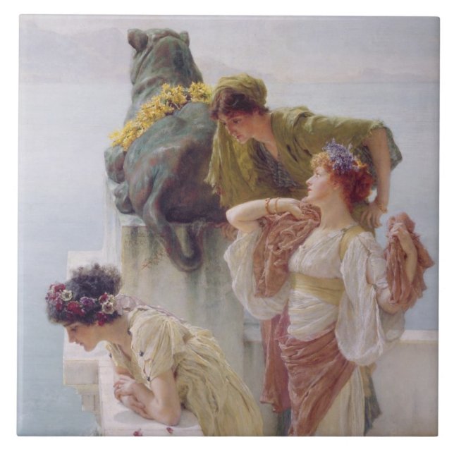 Alma-Tadema | en Coign av fördelen, 1895 Kakelplatta (Framsidan)
