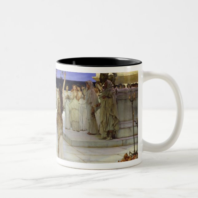 Alma-Tadema | en dedikation till bacchusen Två-Tonad Mugg (Höger)