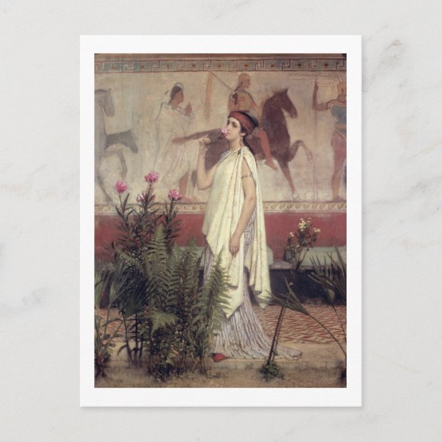 Alma-Tadema | en grekisk kvinna, 1869 Vykort (Framsida)