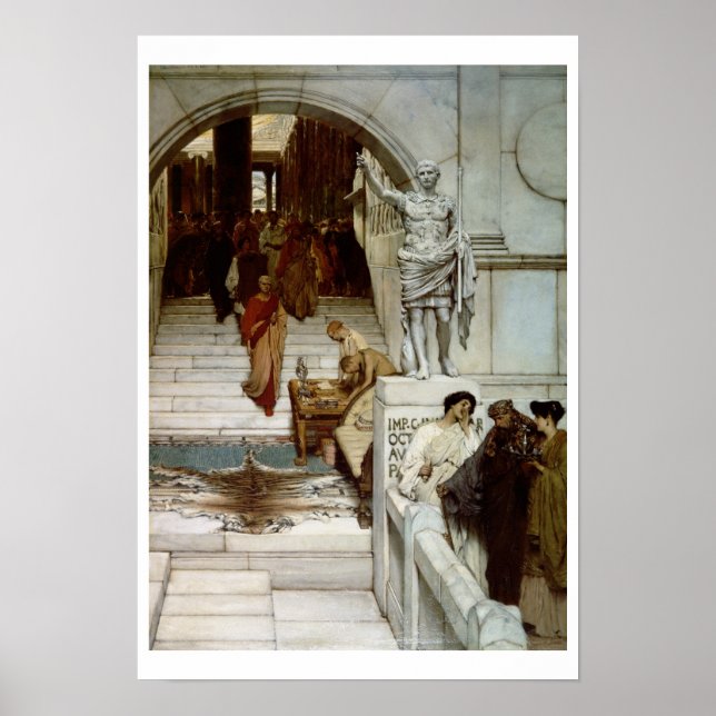 Alma-Tadema | En publik vid Agrippa's, 1875 Poster (Framsidan)