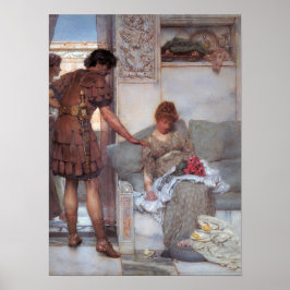 Alma-Tadema - en tyst Hälsning Poster