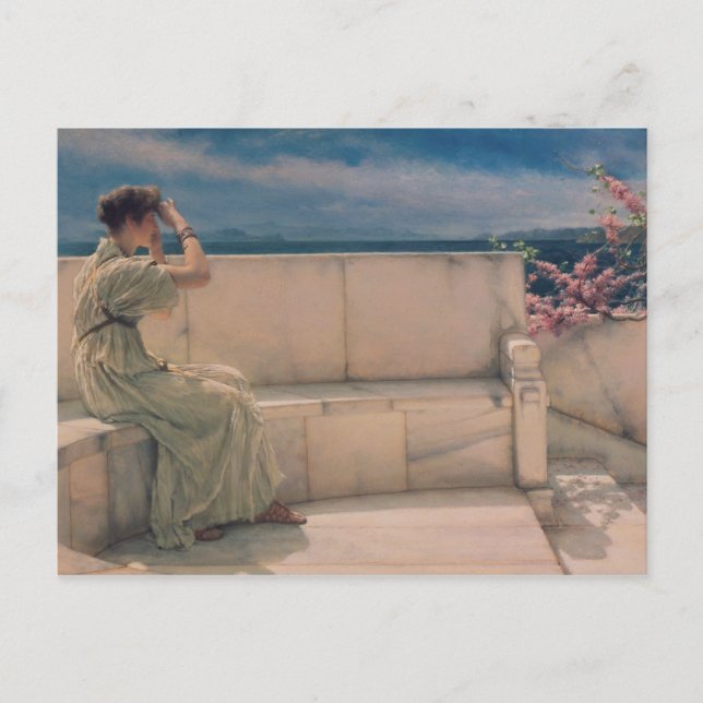 Alma-Tadema | Förväntningar, 1885 Vykort (Framsida)