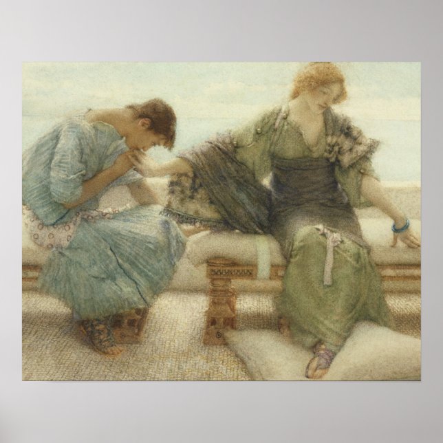 Alma-Tadema | Fråga mig inte mer, 1886 Poster (Framsidan)