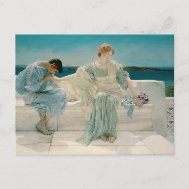 Alma-Tadema | Fråga mig inte mer, 1906 Vykort (Framsida)