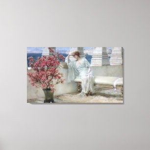 Alma-Tadema henne ögon är med henne thoughts Canvastryck