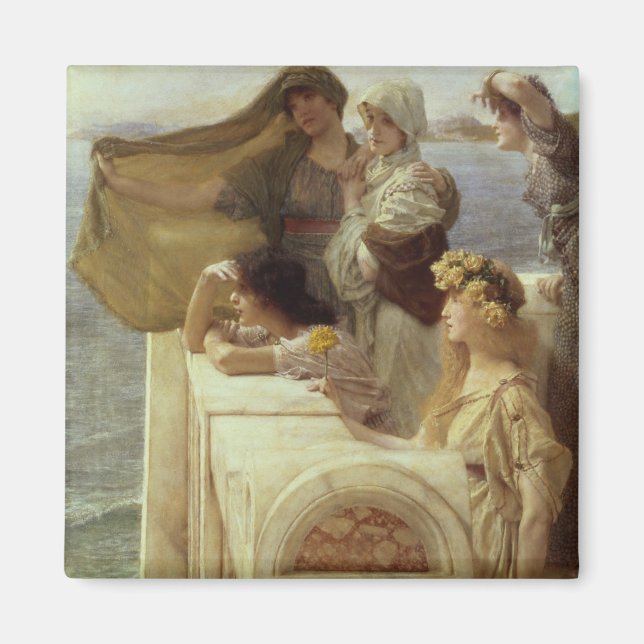 Alma-Tadema | I Aphrodite's Cradle, 1908 Magnet (Framsidan)