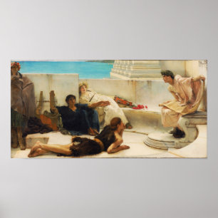 Alma-Tadema - Läsning från Homerus Poster