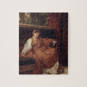 Alma-Tadema Lesbia som gråter över en Sparrow Pussel