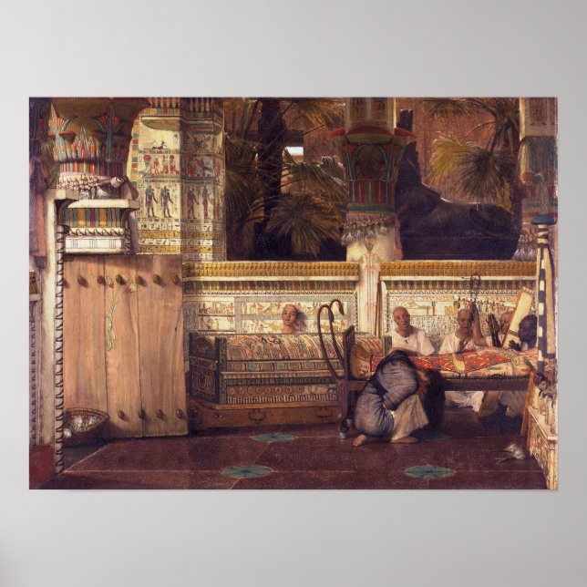 Alma-Tadema - Lourens, den egyptiska änka Poster (Framsidan)