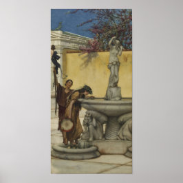 Alma-Tadema - mellan Venus och Bacchus Poster