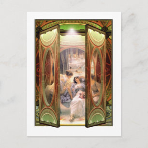 Alma-Tadema Öppen dörr till badet Vykort