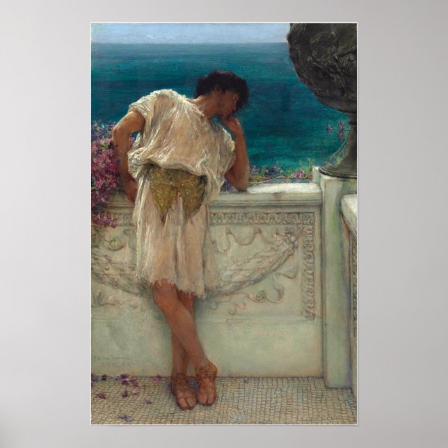 Alma-Tadema - Poet Gallus Dreaming Poster (Framsidan)