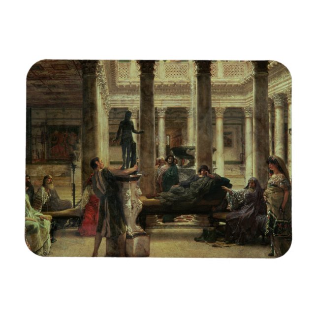 Alma-Tadema | Roman Art Älskare, 1870 Magnet (Horisontell)