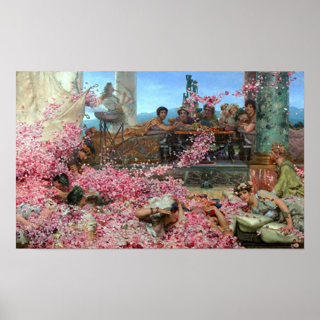 Alma-Tadema - Rosorna från Heliogabalus Poster (Framsidan)