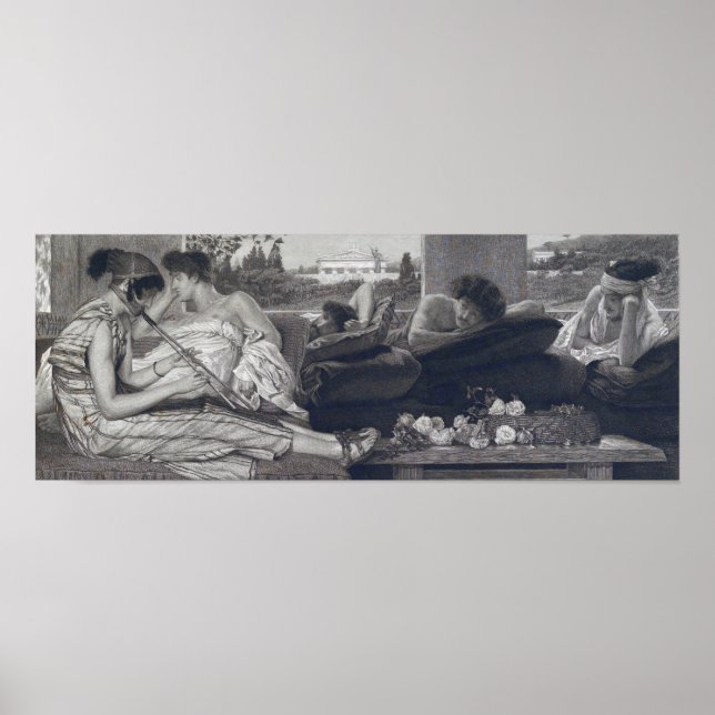 Alma-Tadema - Siestan 1881 Poster (Framsidan)