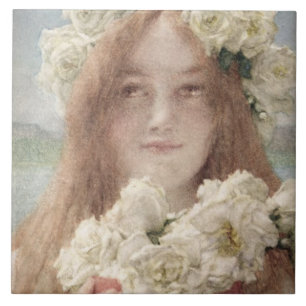 Alma-Tadema   sommar som erbjuder, 1894 Kakelplatta