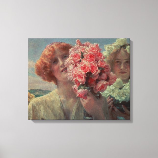 Alma-Tadema | Sommarerbjudande, 1911 Canvastryck (Framsida)