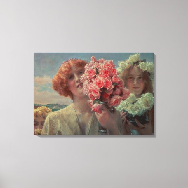 Alma-Tadema | Sommarerbjudande, 1911 Canvastryck (Framsida)