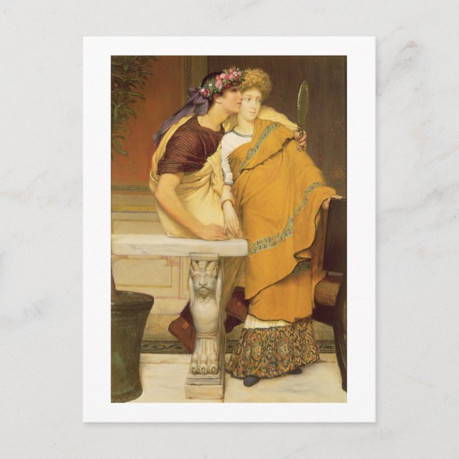 Alma-Tadema | Spegel 1868 Vykort (Framsida)
