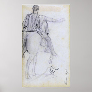 Alma-Tadema - Statue Marcus Aurelius Poster