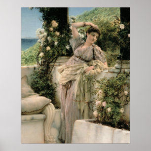 Alma-Tadema "Thou Ro of All the Rosor, 1885 Poster