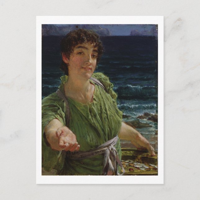 Alma-Tadema | Una Carita, 1883 Vykort (Framsida)