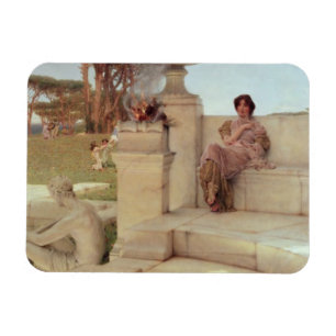 Alma-Tadema uttrycka av våren, 1908 Magnet