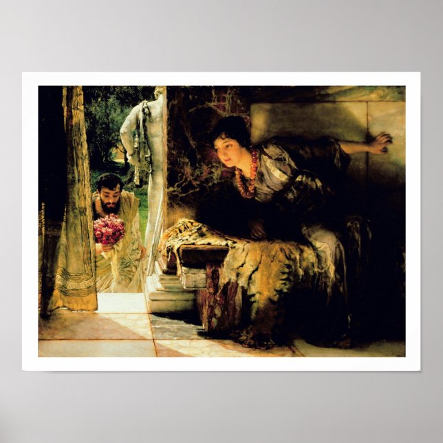Alma-Tadema | Välkomstfotsteg, 1883 Poster (Framsidan)
