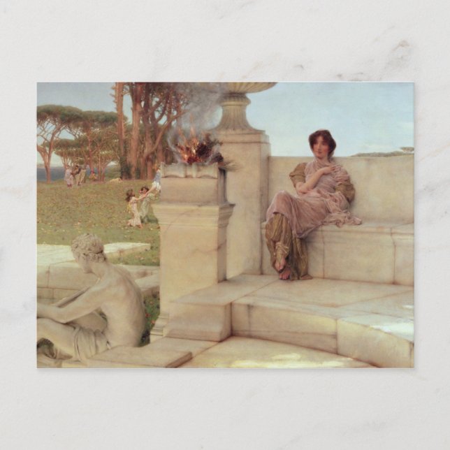 Alma-Tadema | Vår röst 1908 Vykort (Framsida)