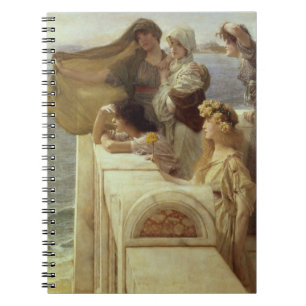 Alma-Tadema Vid Aphrodites vagga, 1908 Anteckningsbok Med Spiral