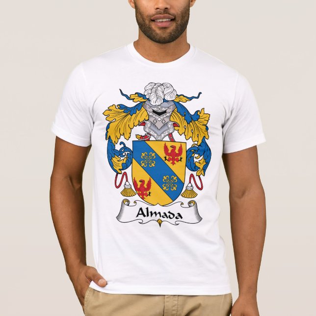 Almada familjvapensköld t shirt (Framsida)