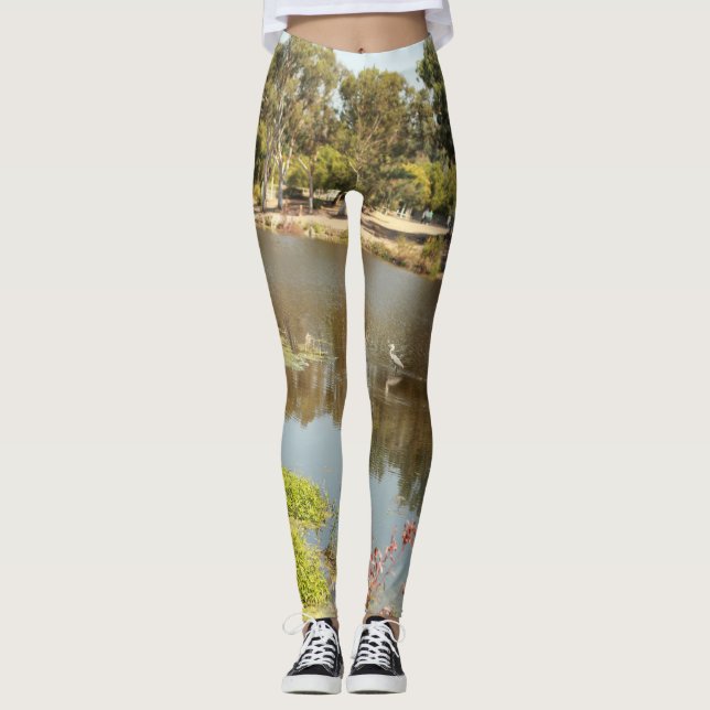 Almaden alke park med vit öron leggings (Framsida)