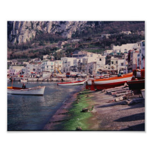 Almalfi Kusten, Italien Fototryck