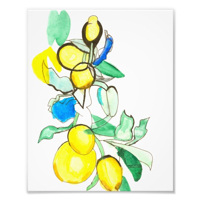 Almalfi Lemon I Skriv ut Fototryck (Framsidan)