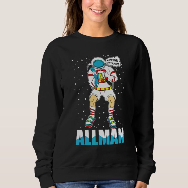 Alman Astronaut German Meme Visning Sandals Socks T Shirt (Framsida)
