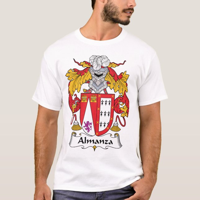 Almanza familjvapensköld t-shirt (Framsida)