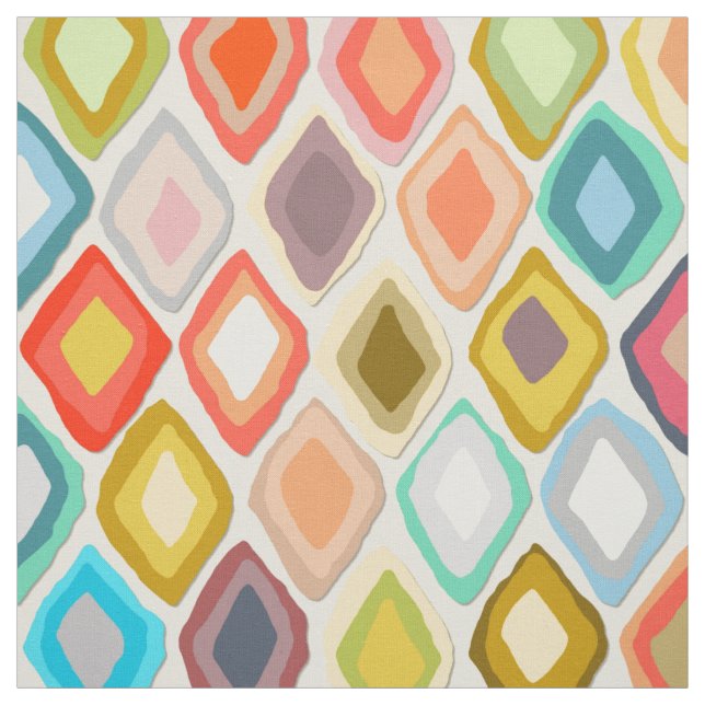 Almas diamant ikat light tyg (Provkarta)