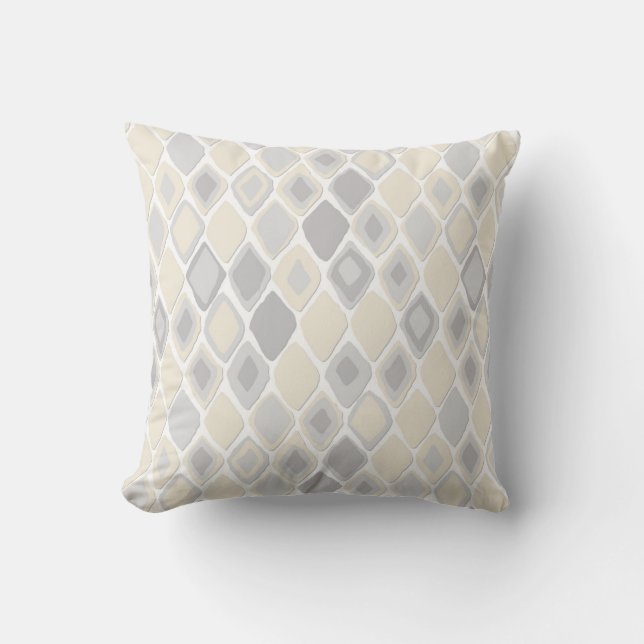 Almas diamant ikat rent kudde (Framsida)