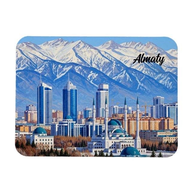 Almaty Kazakhstan Resa  Magnet (Horisontell)