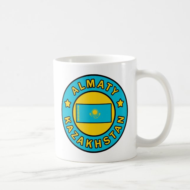 Almaty Kazakstan Kaffemugg (Höger)