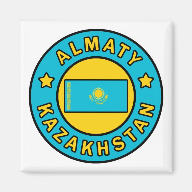 Almaty Kazakstan Magnet (Framsidan)