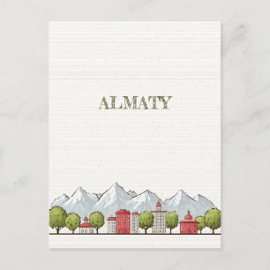 Almaty Kazakstan Resa Vykort