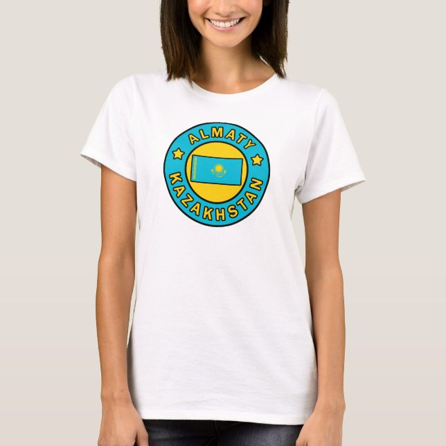 Almaty Kazakstan T Shirt (Framsida)