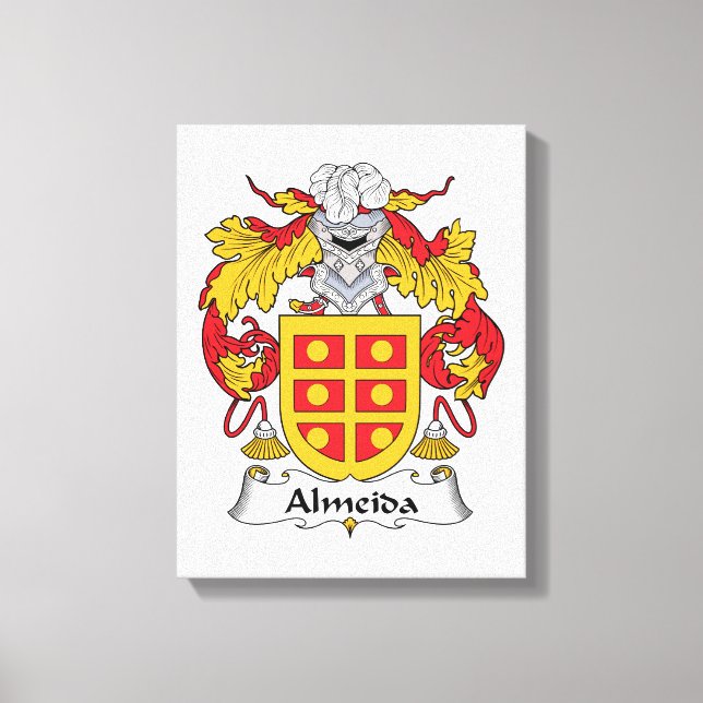 Almeida Family Crest Canvastryck (Framsida)