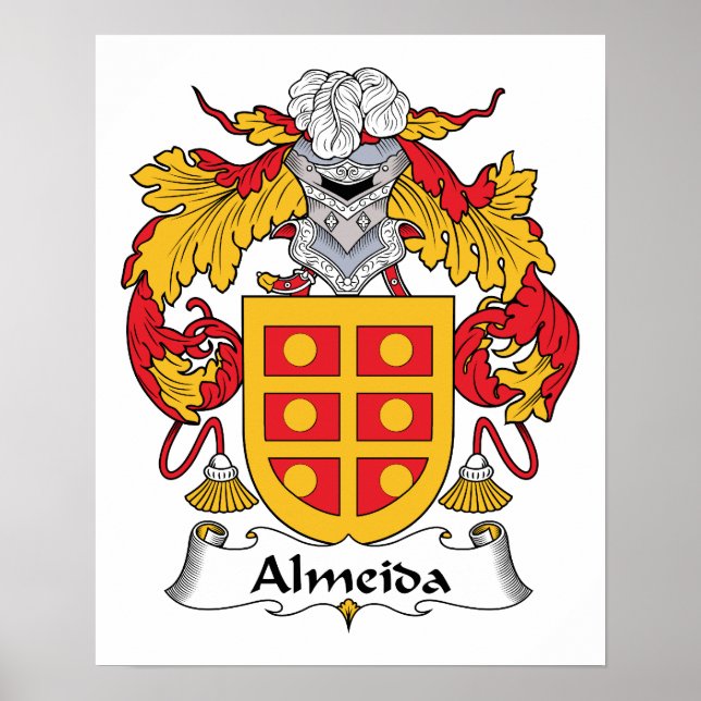 Almeida Family Crest Poster (Framsidan)