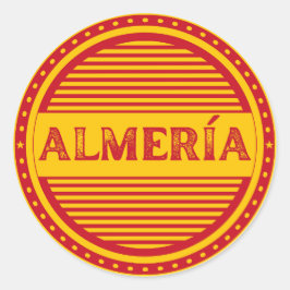 Almería City Pride Emblem – Spansk identitet Runt Klistermärke
