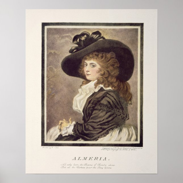Almeria, graverad och pub. av John Raphael Poster (Framsidan)