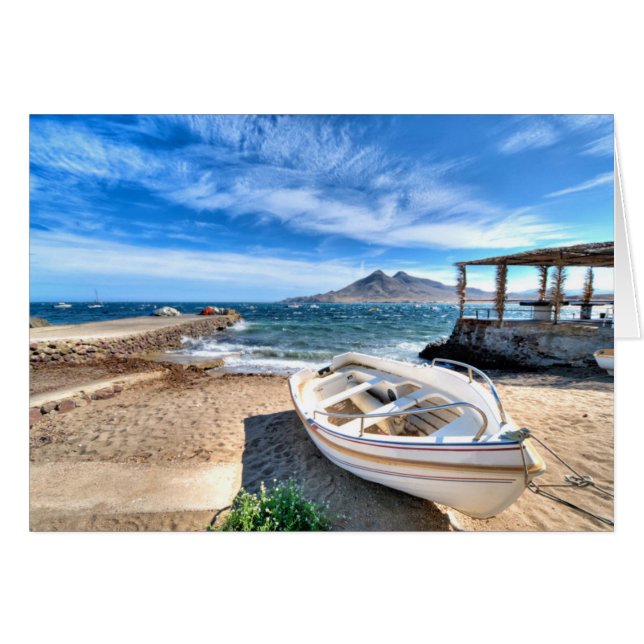 Almería, La Isleta Del Moro | Mar Mediterráneo Hälsningskort (Framsidan Horizontal)