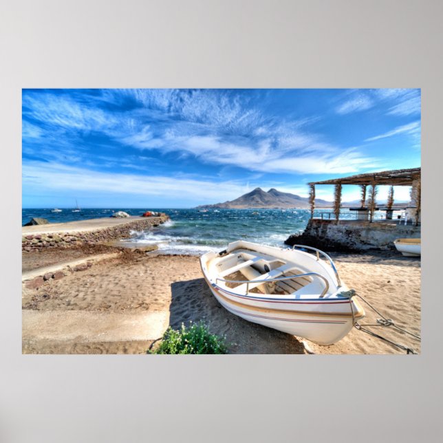 Almería, La Isleta Del Moro | Mar Mediterráneo Poster (Framsidan)